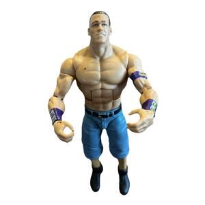 2010 Mattel WWE John Cena 6.5" Wrestling Action Figure Purple Wristband